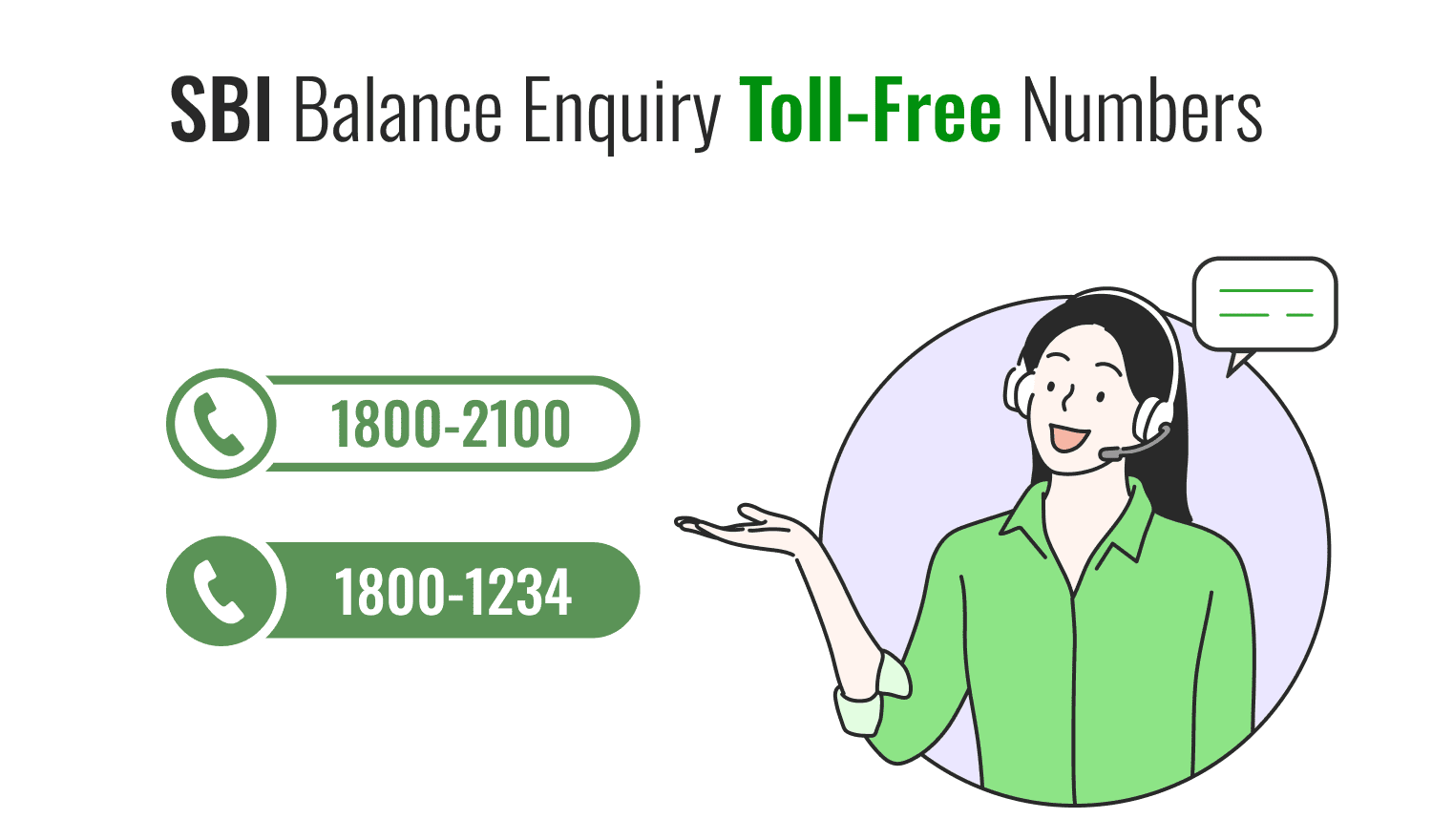 SBI Balance Enquiry through Toll-Free Number